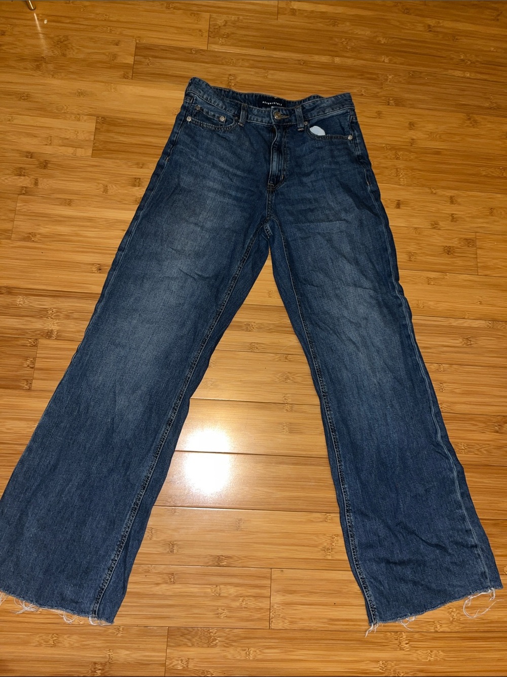 Classic Dark Blue Straight-Leg Jeans